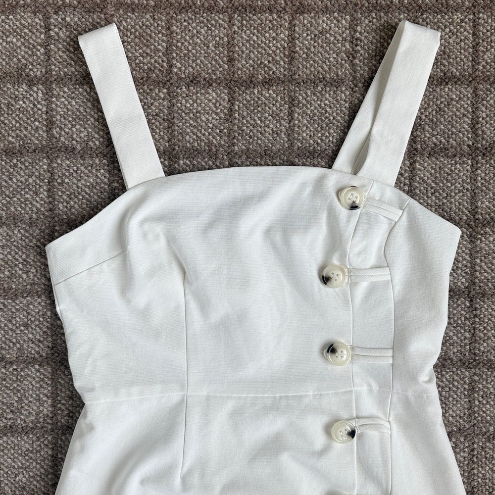 Women’s Finders Keepers White Mini dress with button detail Size L - Picture 2 of 7